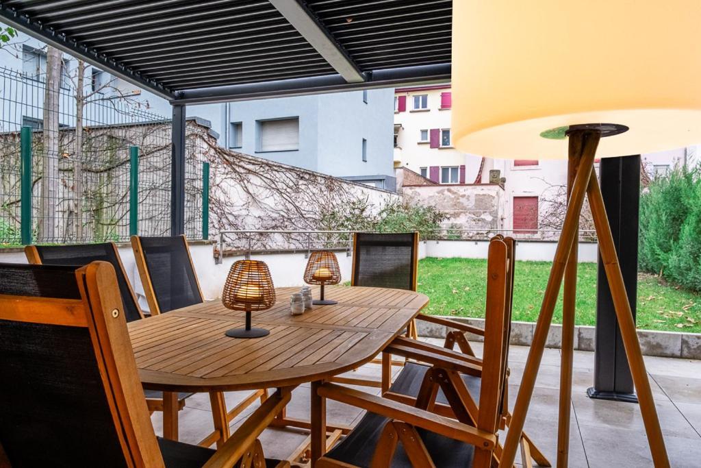 Appartement Cosy Jardin Et Terrasse Straßburg Exterior foto
